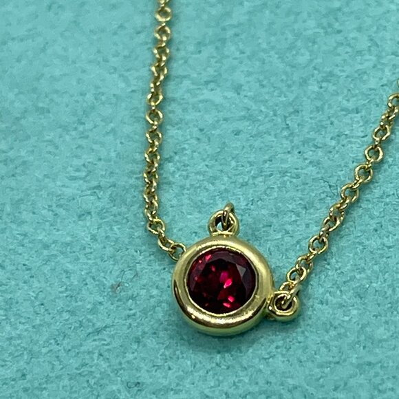 Tiffany & Co. Ruby Peretti by the Yard Necklace in 18k Yellow Gold 16" - Picture 12 of 16